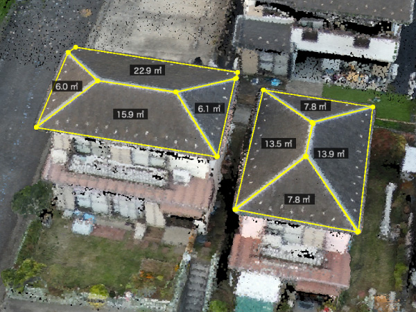 3Dモデリング・屋根計測