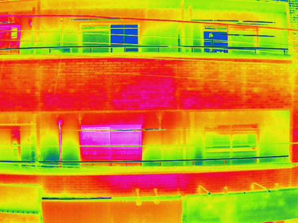 赤外線カメラによる外壁点検
